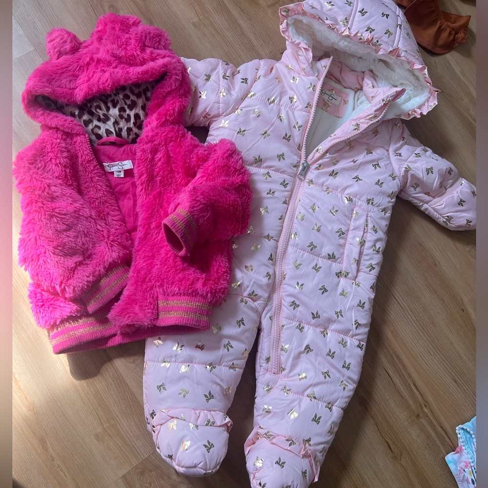 Toddler girls snow suit and coat